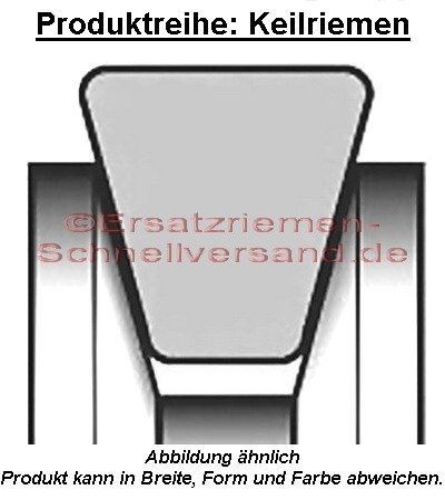 2-teiliger Keilriemen-Satz für Güde Ständerbohrmaschine GTB 20/12 / GTB 20 / 12